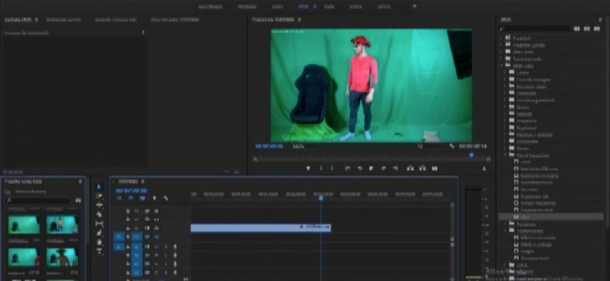 Montaggio in Adobe Premiere