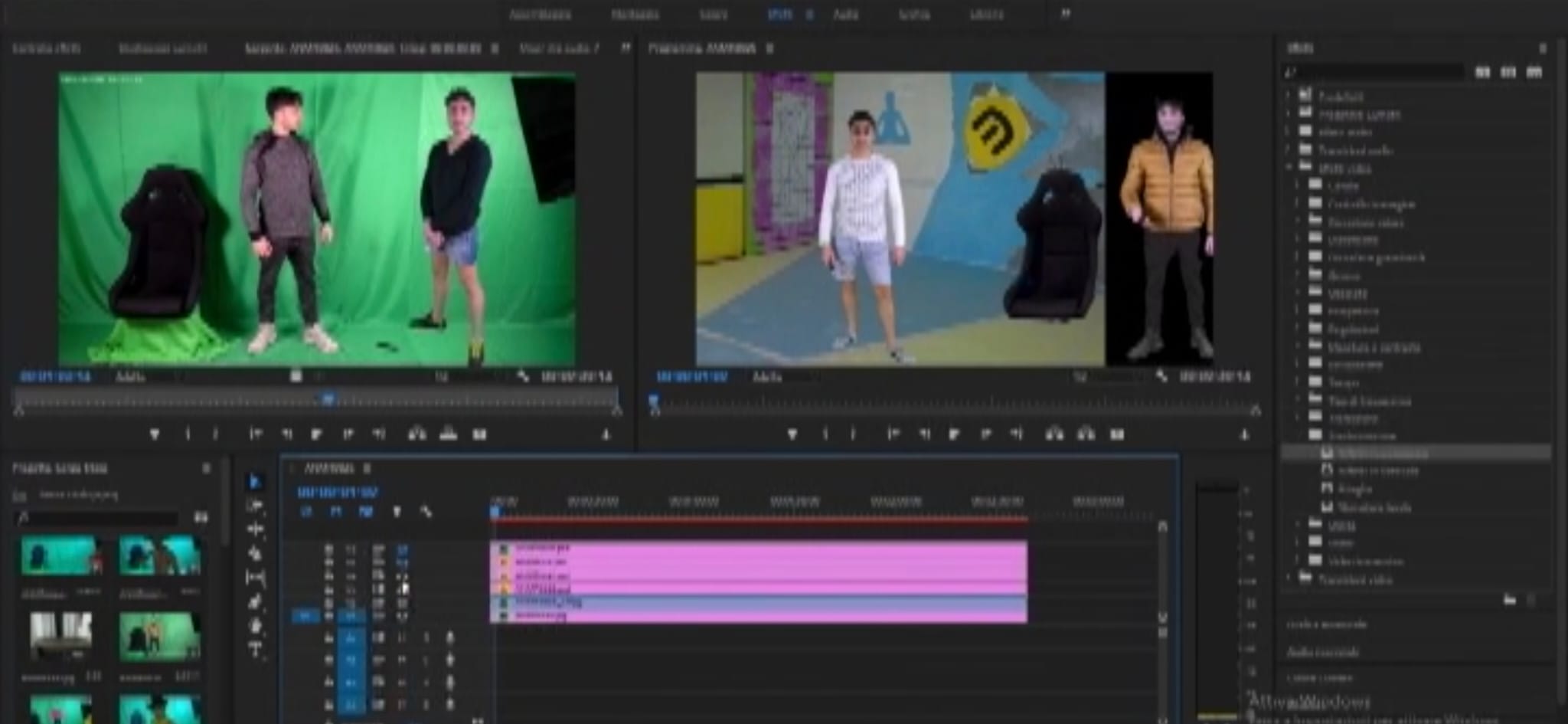 Compositing green screen